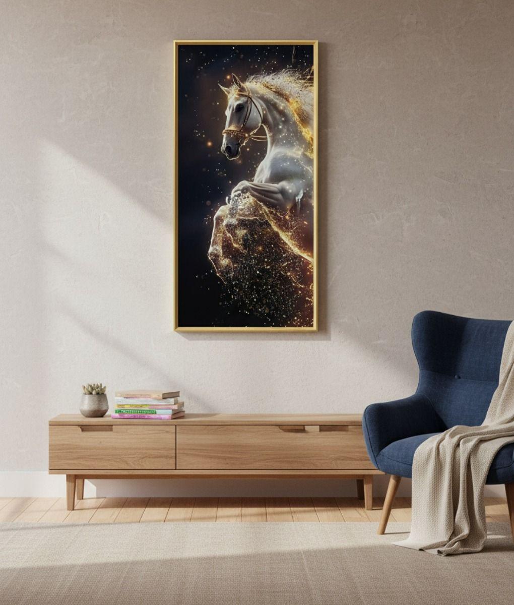 Cuadro Decorativo Arte Corcel Místico Adorno Pared Jhn-8