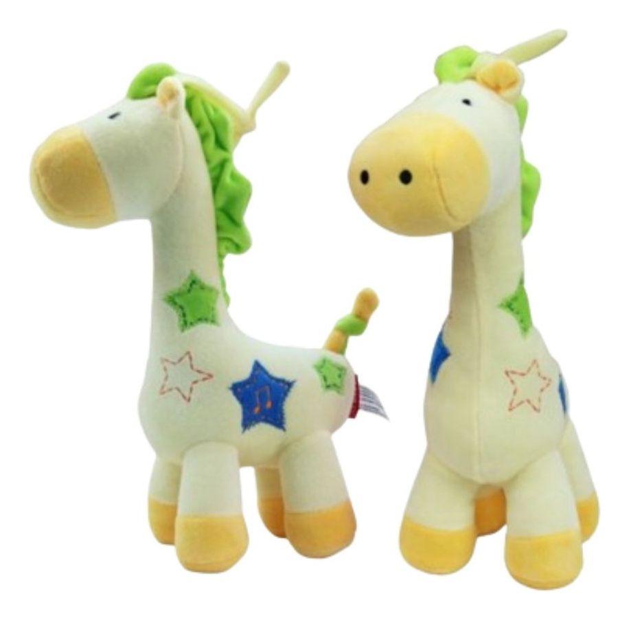 SONAJERO PELUCHE JIRAFA SENSORIAL MUSICAL ESTIMULA BEBE LAU-3