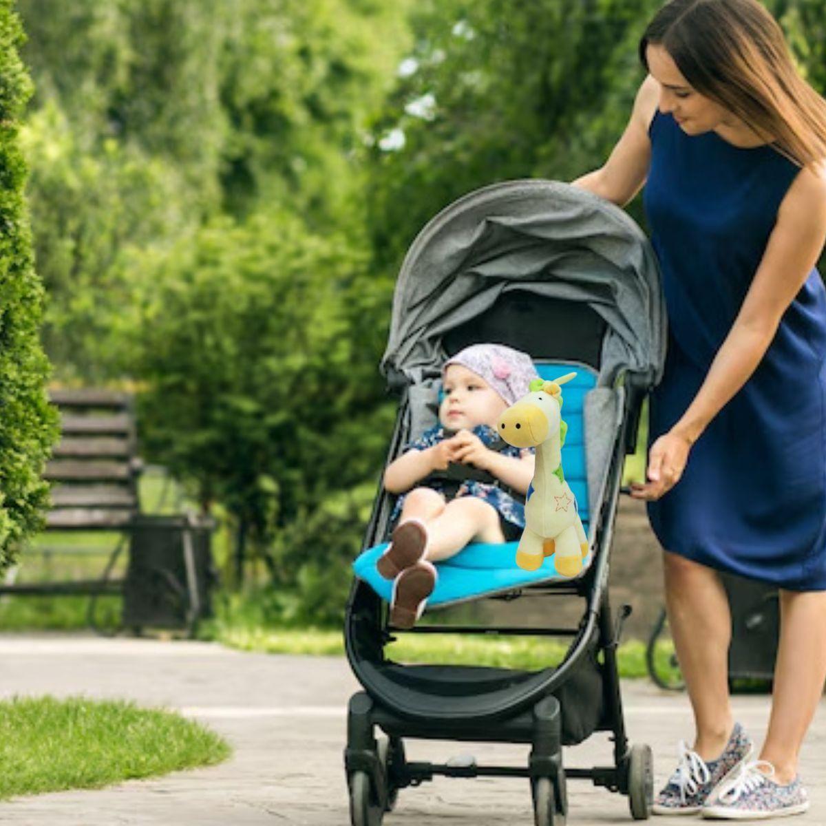 SONAJERO PELUCHE JIRAFA SENSORIAL MUSICAL ESTIMULA BEBE LAU-9