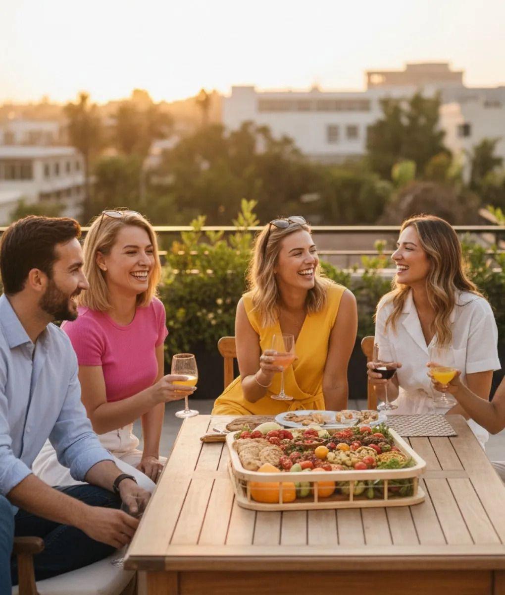 Bandeja Servicio Decorativa Estilo Exhibición Hogar Jhn-3