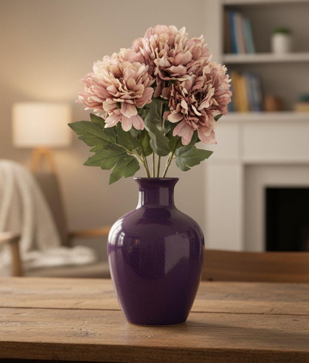 Flores Artificiales Ramo Decorativo Pétalos Capas Adorno Jhn-9