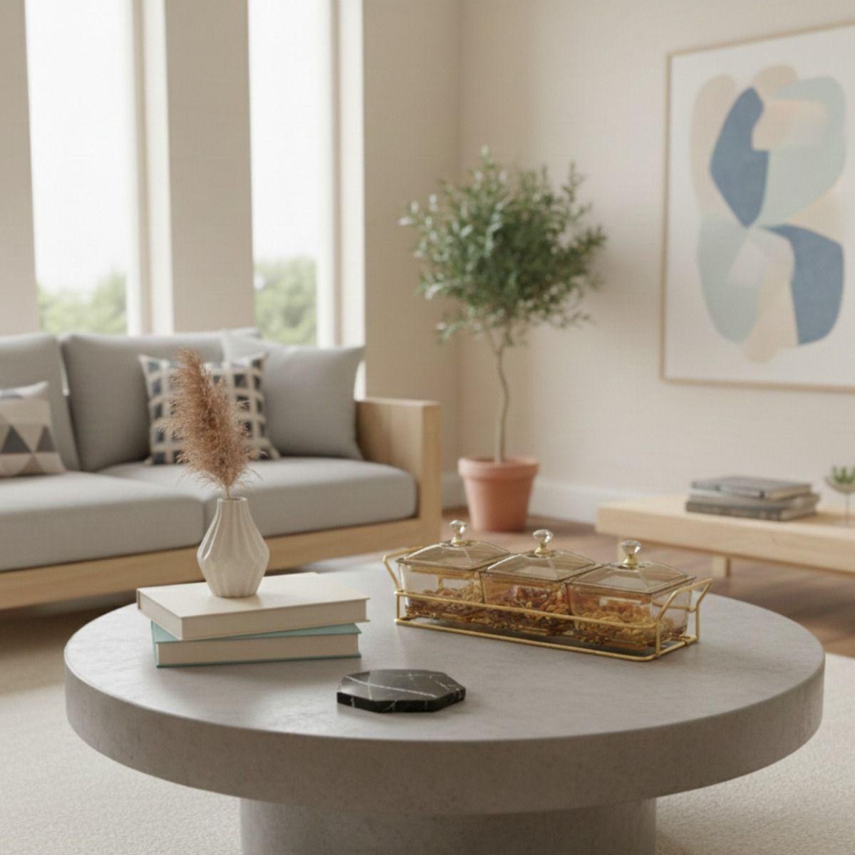 Set 3 Frasco Contenedor Soporte Organizador Decorativo Jhn-5