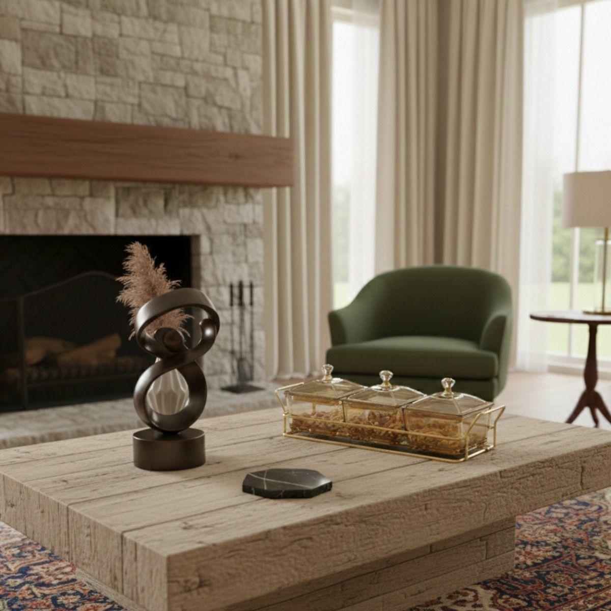 Set 3 Frasco Contenedor Soporte Organizador Decorativo Jhn-6