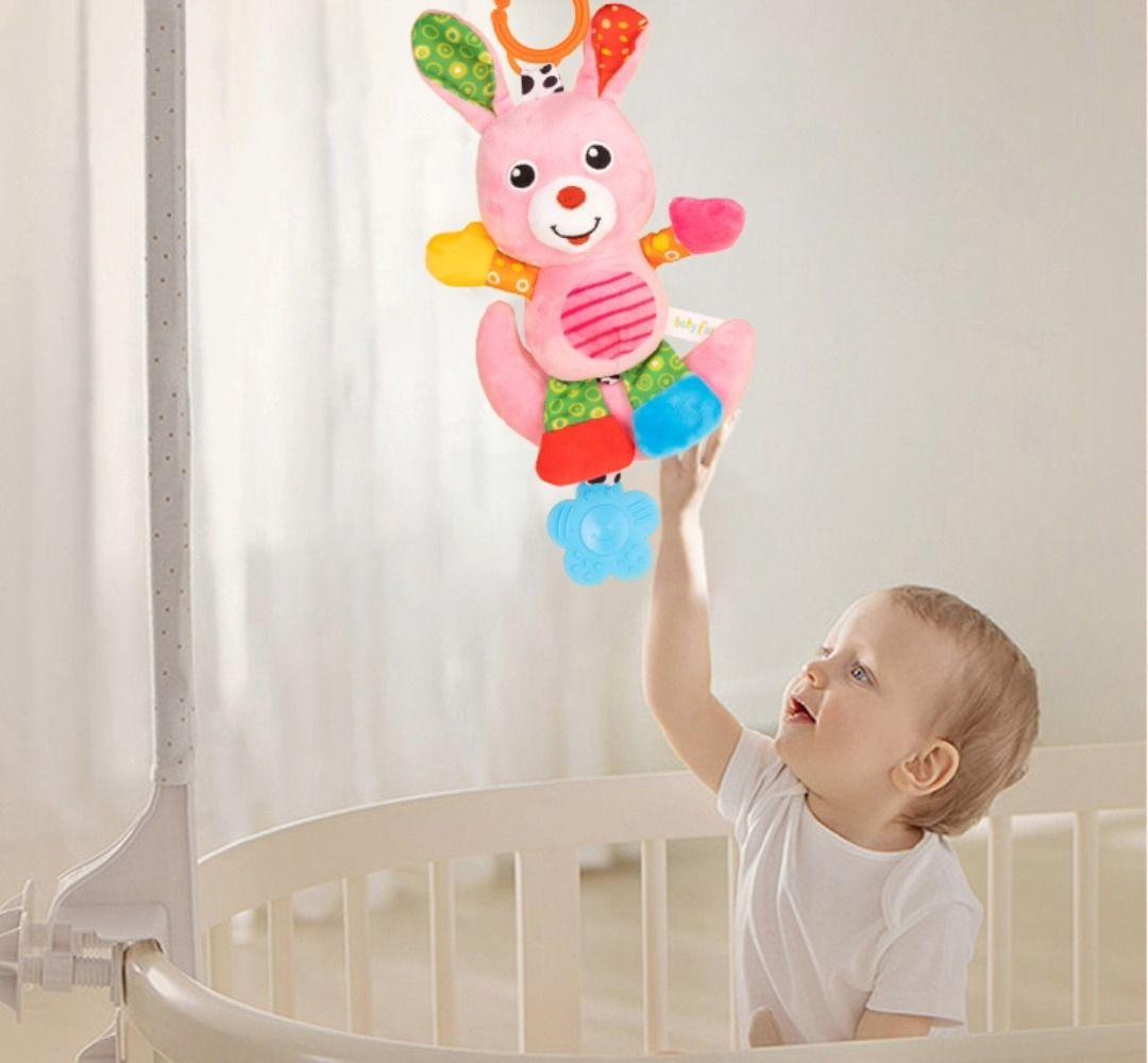 Sonajero Colgante Movil Diseño Conejito Bebe 3-M Cuna Lau-3