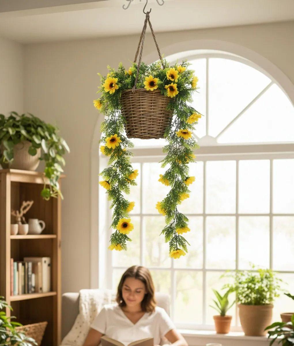 Enredadera Floral Artificial Cascada Colgante Decorativa Jhn-3