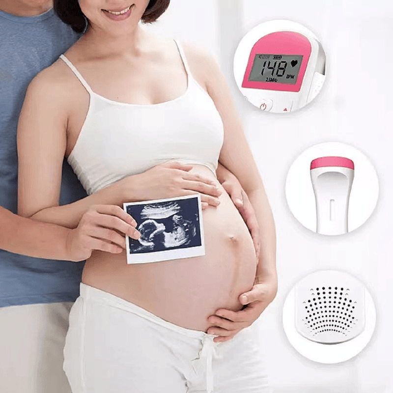 Monitor Fetal Doppler Latidos Fetales Corazón Bebé Lau-5