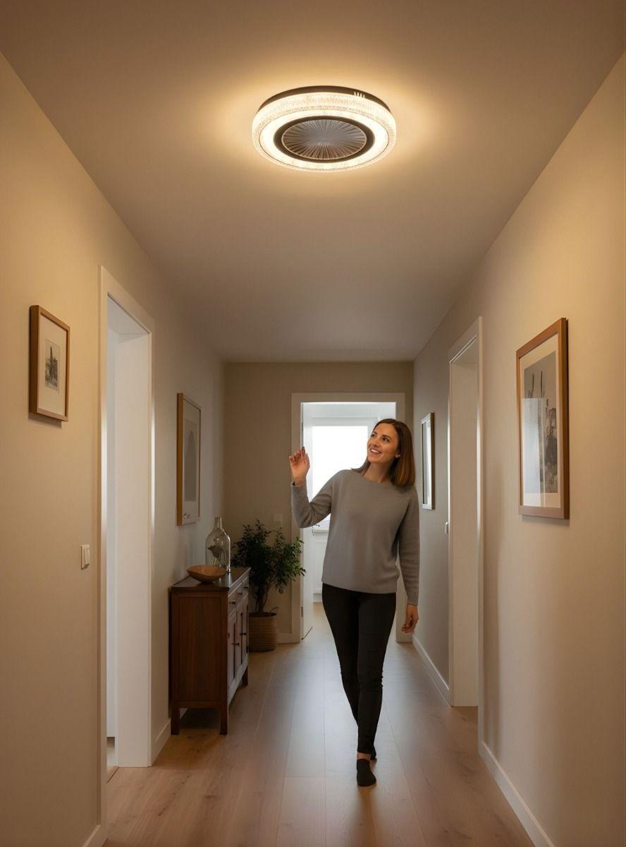 Lámpara Techo Plafón LED Diseño Escultural Patrón Radial Jhn-4