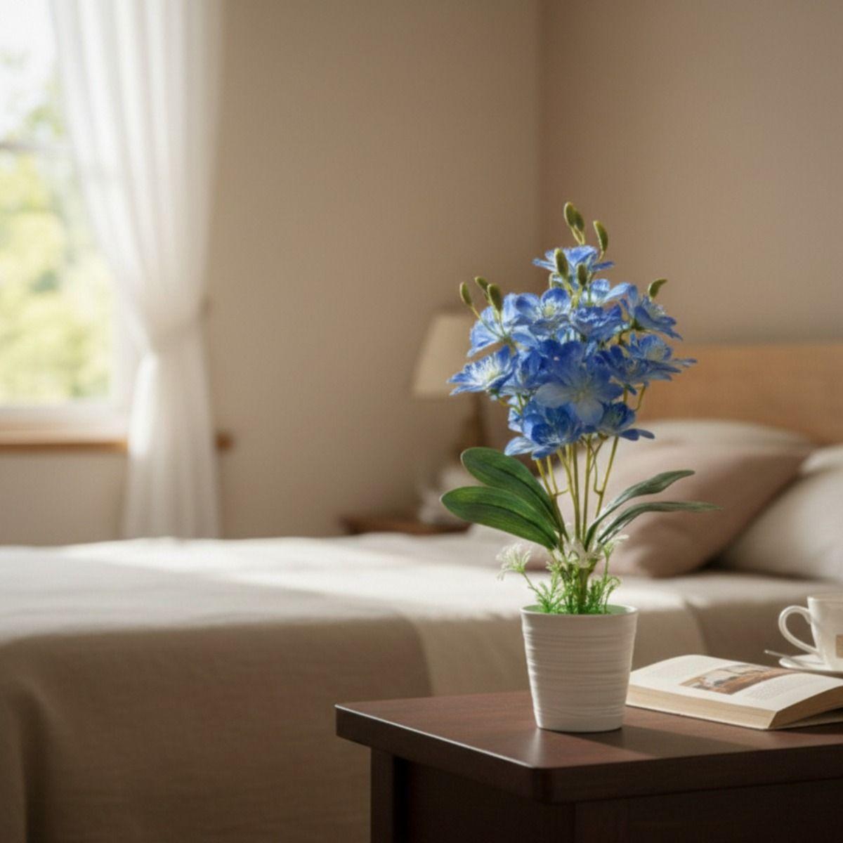 Set 2 Planta Artificial Arreglo Floral Decorativo Hogar Jhn-8