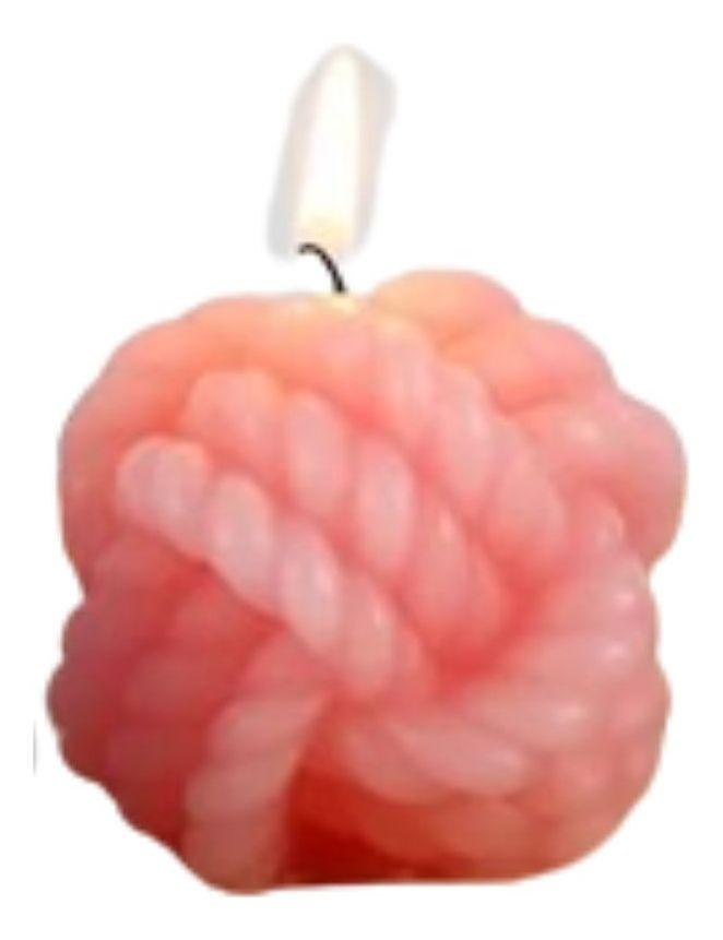 SET 4 VELAS AROMATICAS DECORATIVA FORMA BOLA HILO LAU-2