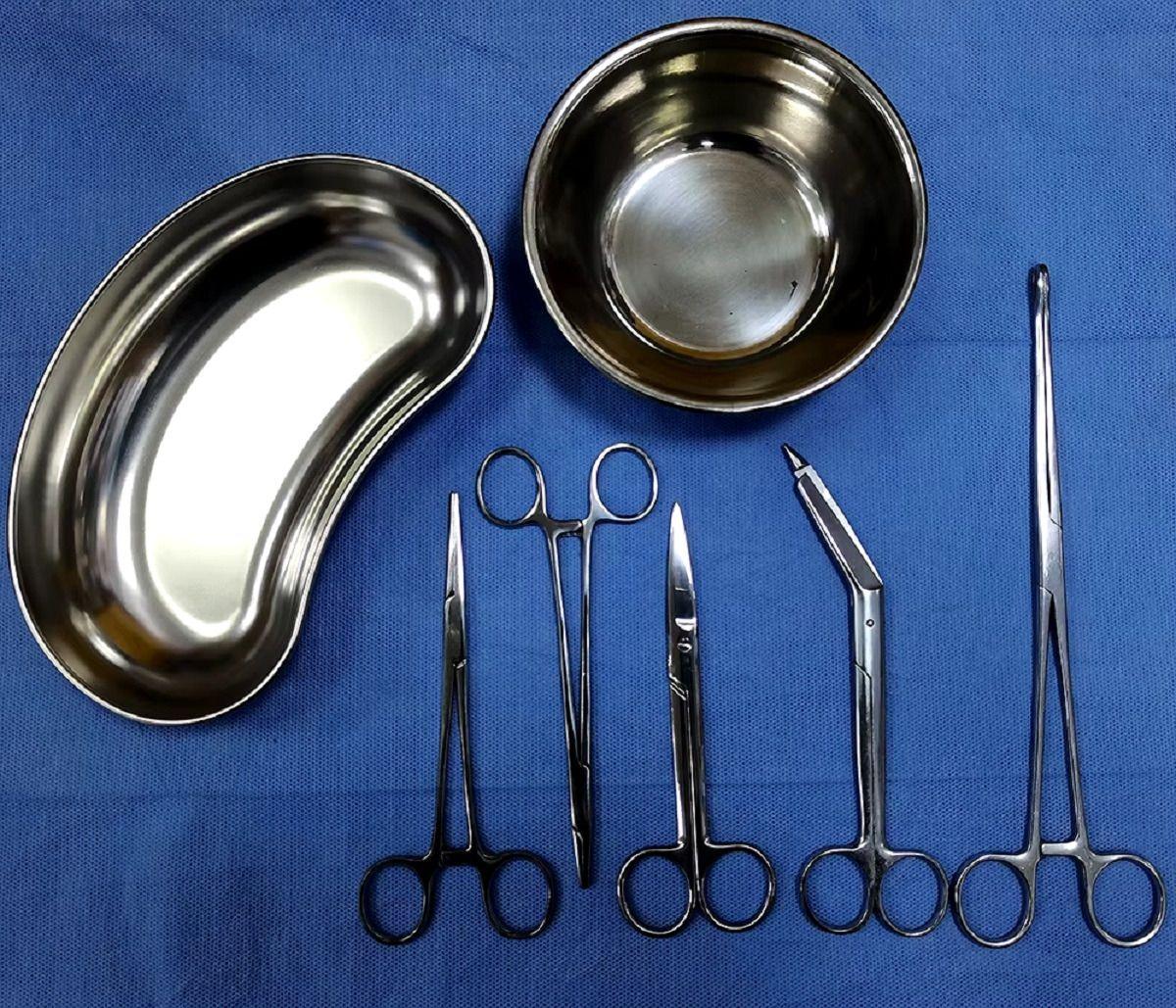 Set 2 Bandeja Acero Intstrumento Quirurgico Talla M Lau-6