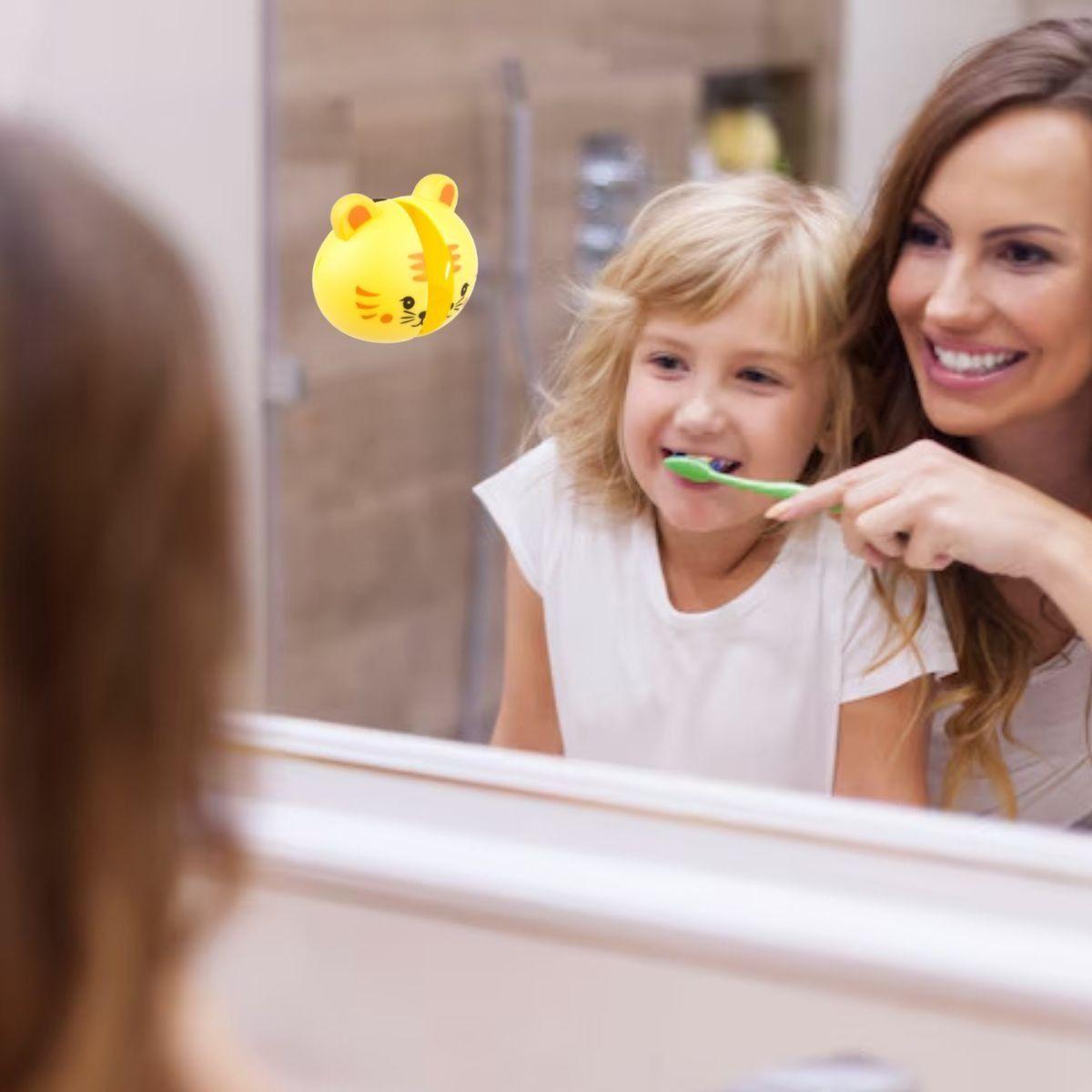 PORTA CEPILLO DE DIENTE INFANTIL ANIMAL PARED DIVERTIDO LAU-3