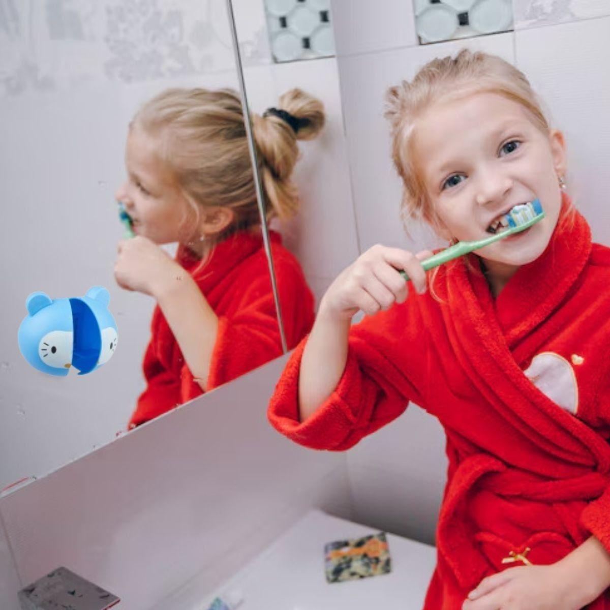 PORTA CEPILLO DE DIENTE INFANTIL ANIMAL PARED DIVERTIDO LAU-8