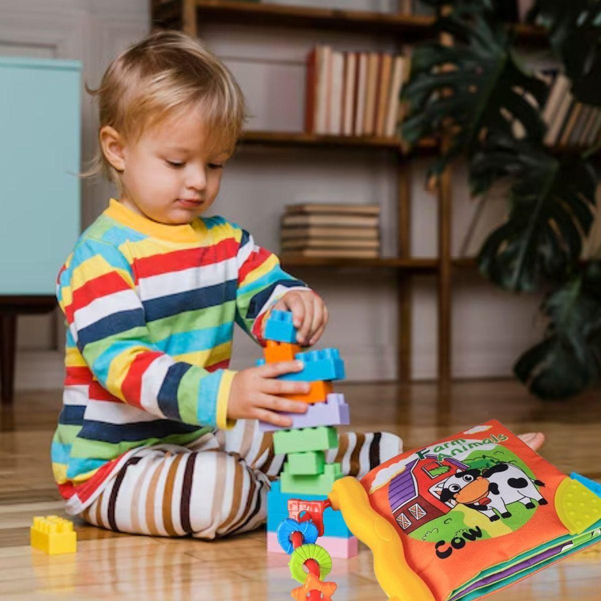 JUGUETE LIBRO DE TELA ANIMALES EDUCATIVO BEBE LAU-6