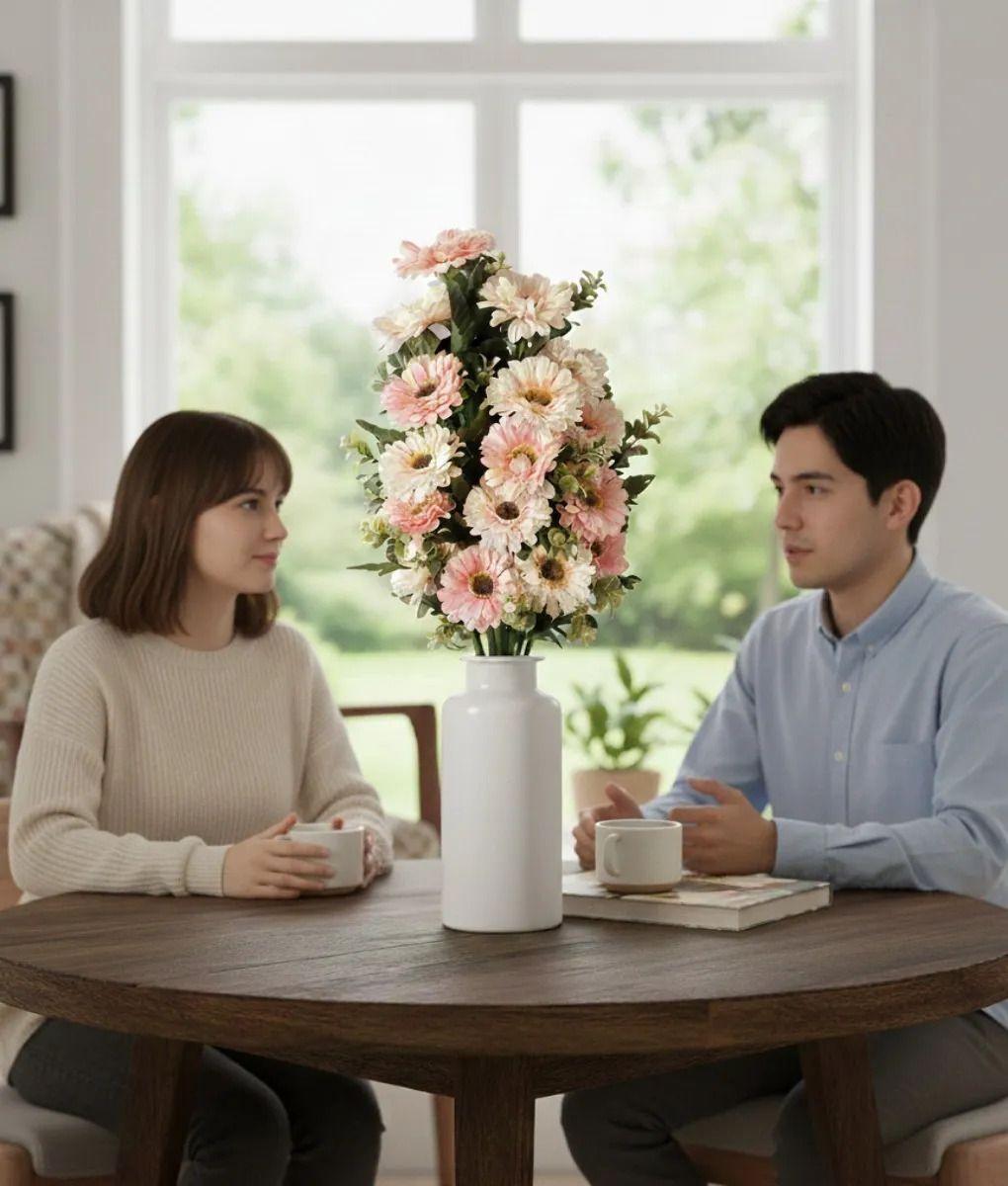 Ramo Flores Artificiales Diseño Margarita Clásica Jhn-2