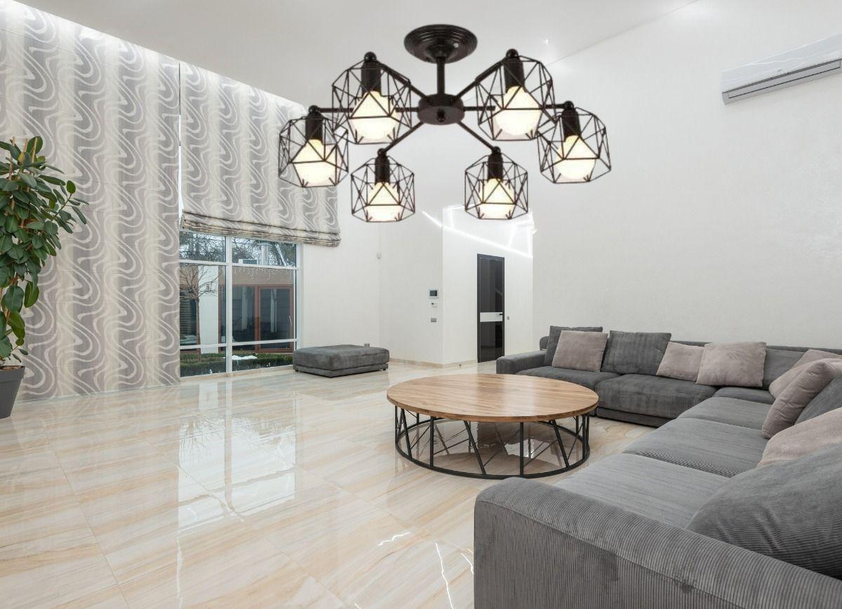 Lampara Colgante Araña Retro 6 Luces Hogar Sala Lau-8