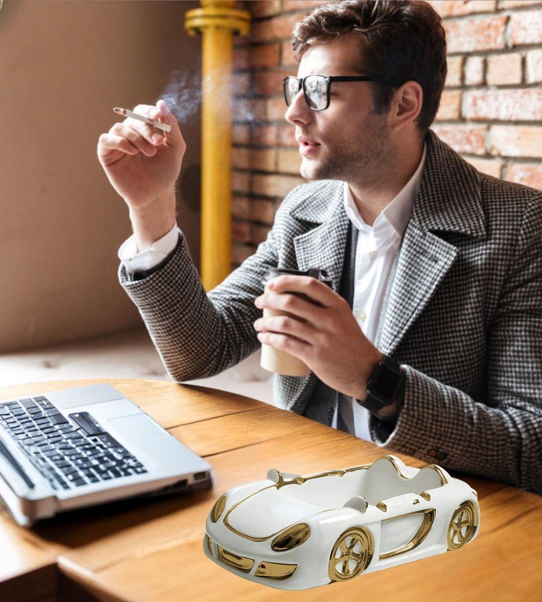 Cenicero Decorativo Auto Elegante Cenizas Hogar Jhn-5