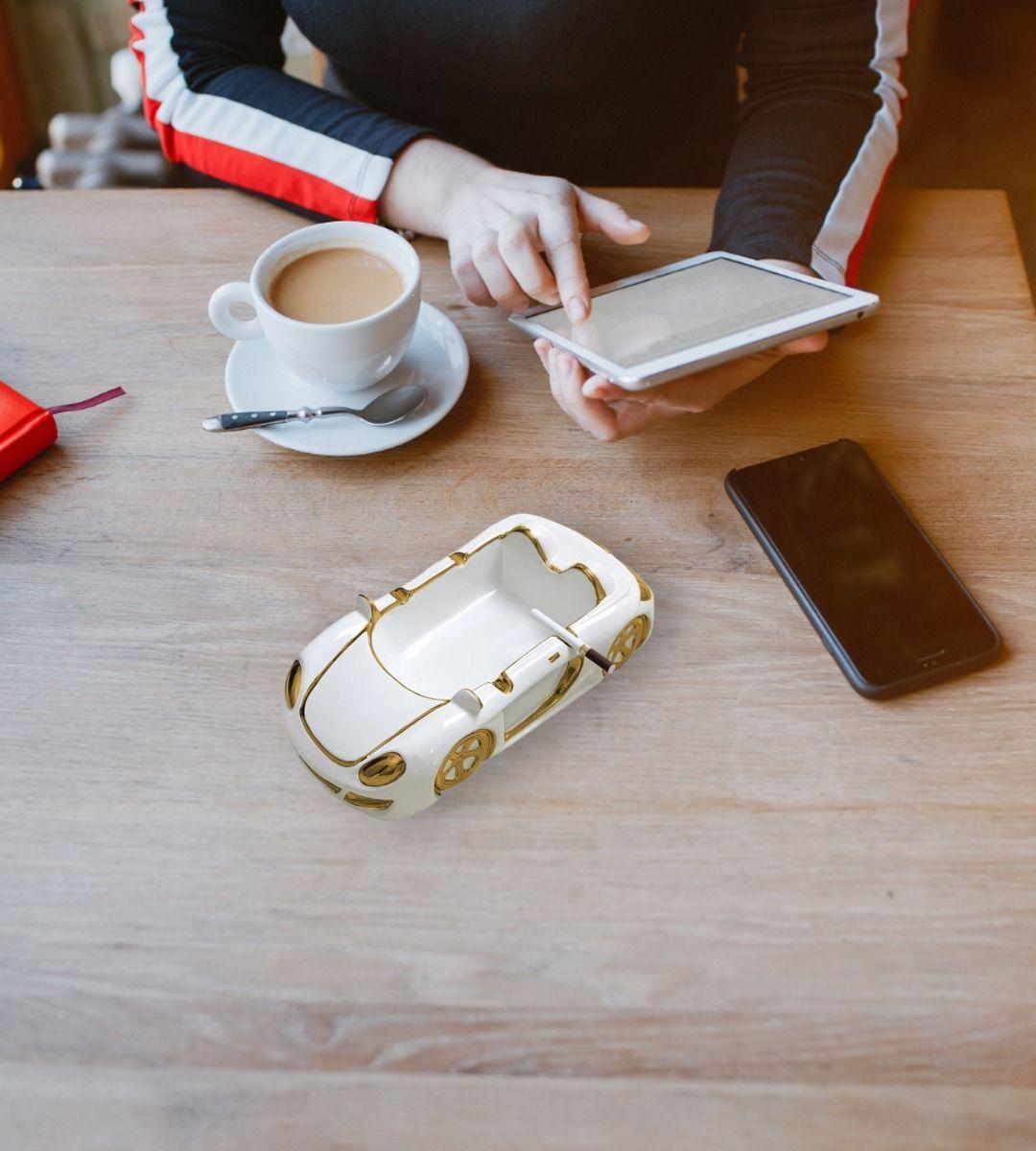 Cenicero Decorativo Auto Elegante Cenizas Hogar Jhn-7