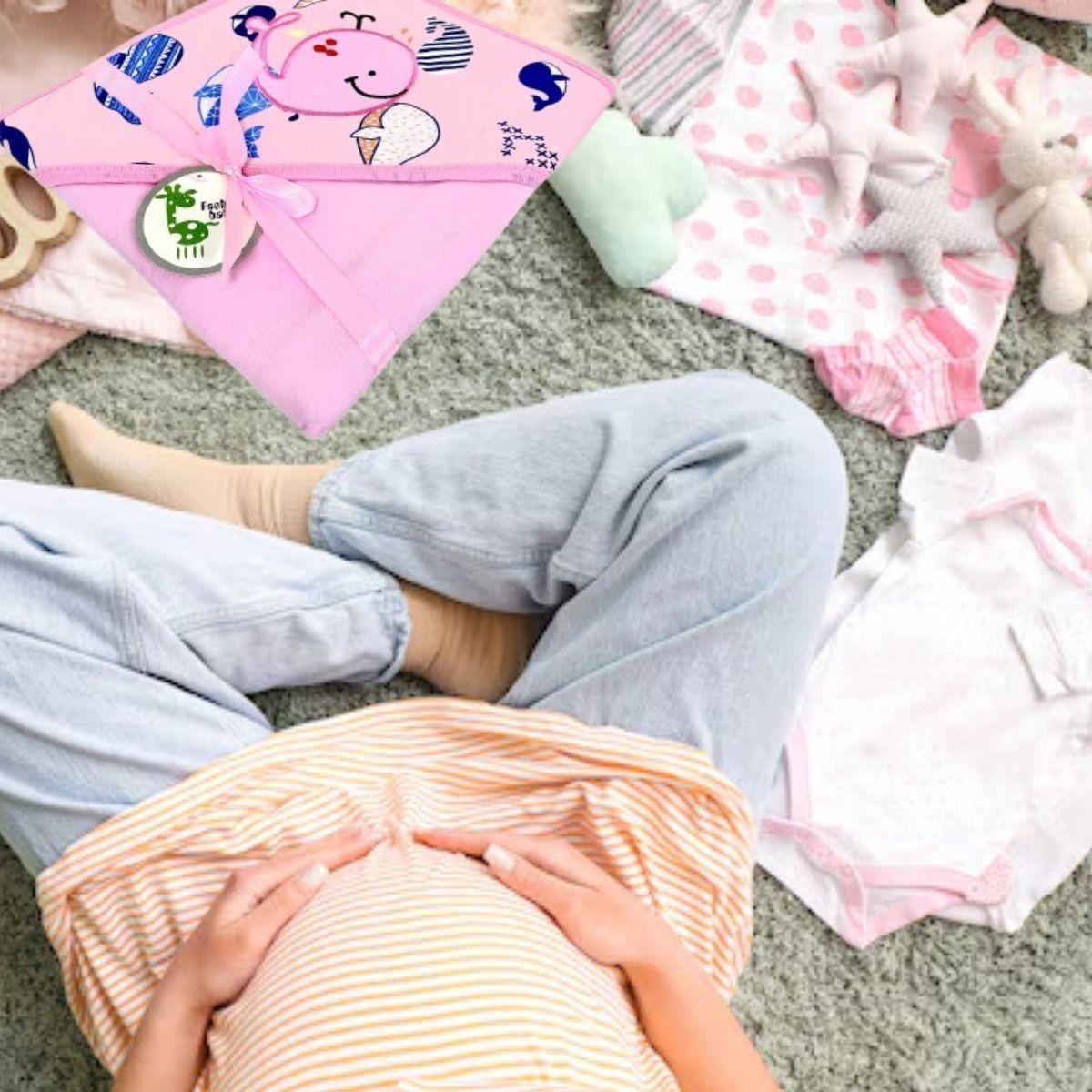 MANTA DE ALGODÓN CON CAPUCHA PARA BEBE ABRIGO CONFORT LAU-6