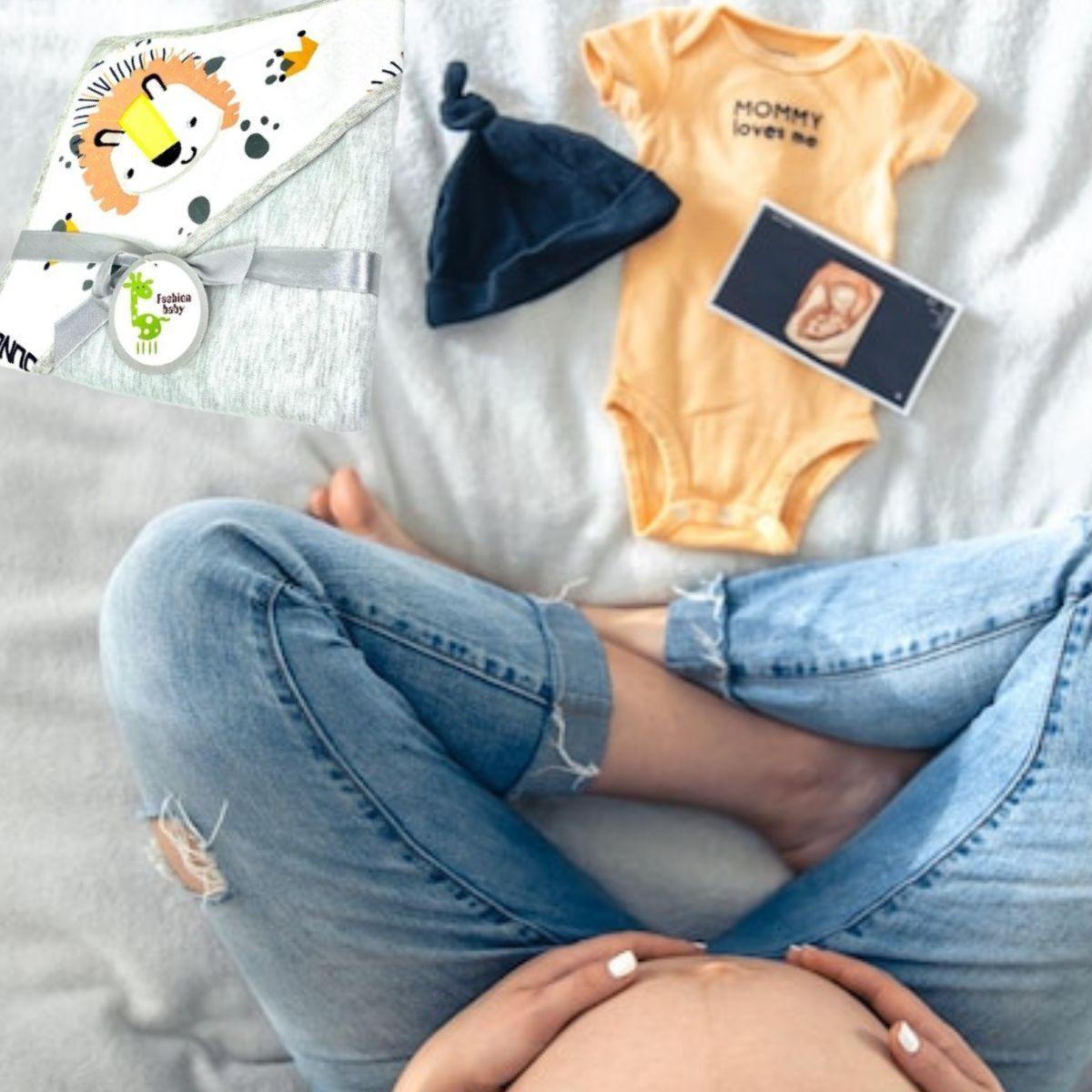 MANTA DE ALGODÓN CON CAPUCHA PARA BEBE ABRIGO CONFORT LAU-9