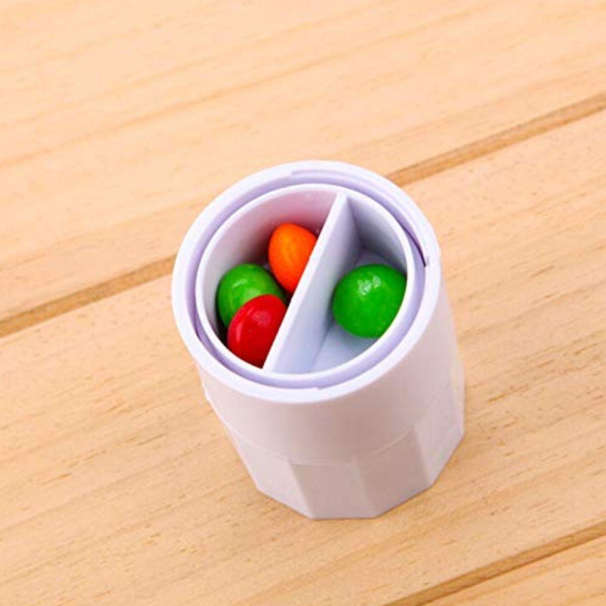 SET 7 PASTILLERO SEMANAL CORTA PASTILLA 4 EN 1 PORTATIL LAU-6