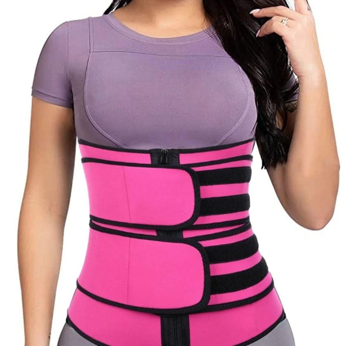 FAJA CORSET REDUCTORA CINTURA CON VELCRO MUJER LAU-2