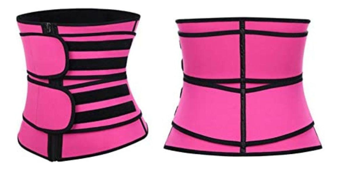 FAJA CORSET REDUCTORA CINTURA CON VELCRO MUJER LAU-3