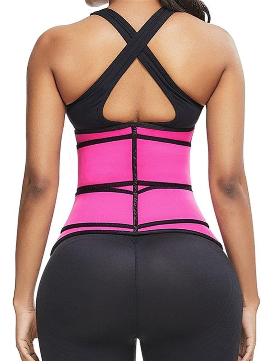 FAJA CORSET REDUCTORA CINTURA CON VELCRO MUJER LAU-4