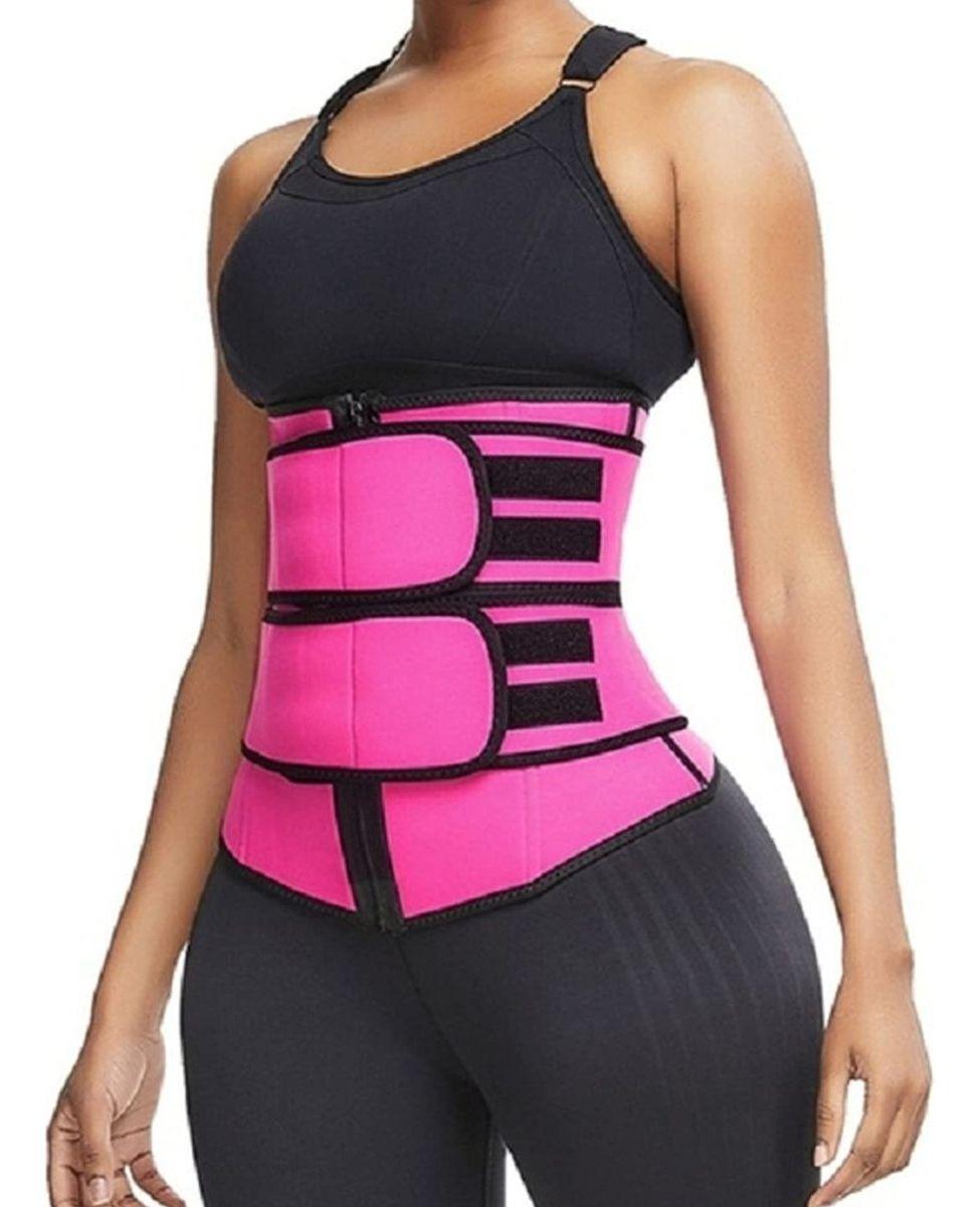 FAJA CORSET REDUCTORA CINTURA CON VELCRO MUJER LAU-6