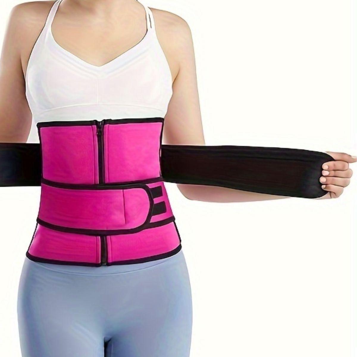 FAJA CORSET REDUCTORA CINTURA CON VELCRO MUJER LAU-7