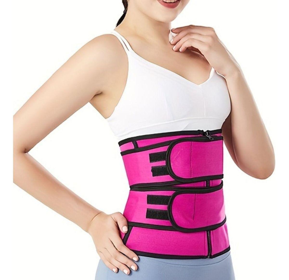 FAJA CORSET REDUCTORA CINTURA CON VELCRO MUJER LAU-8