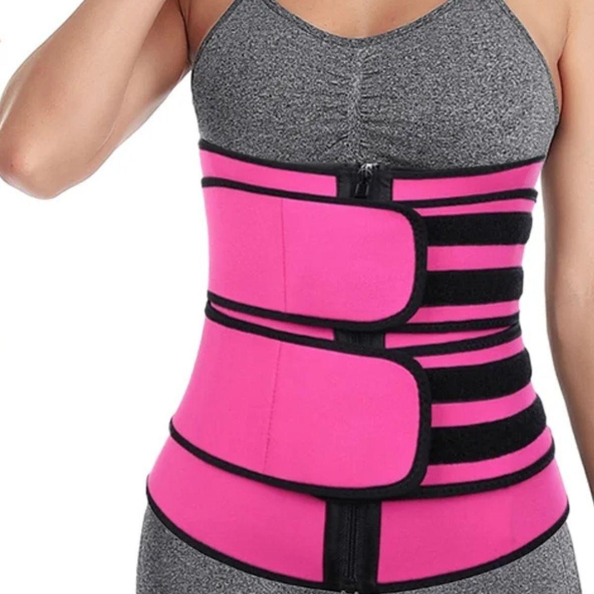 FAJA CORSET REDUCTORA CINTURA CON VELCRO MUJER LAU-9