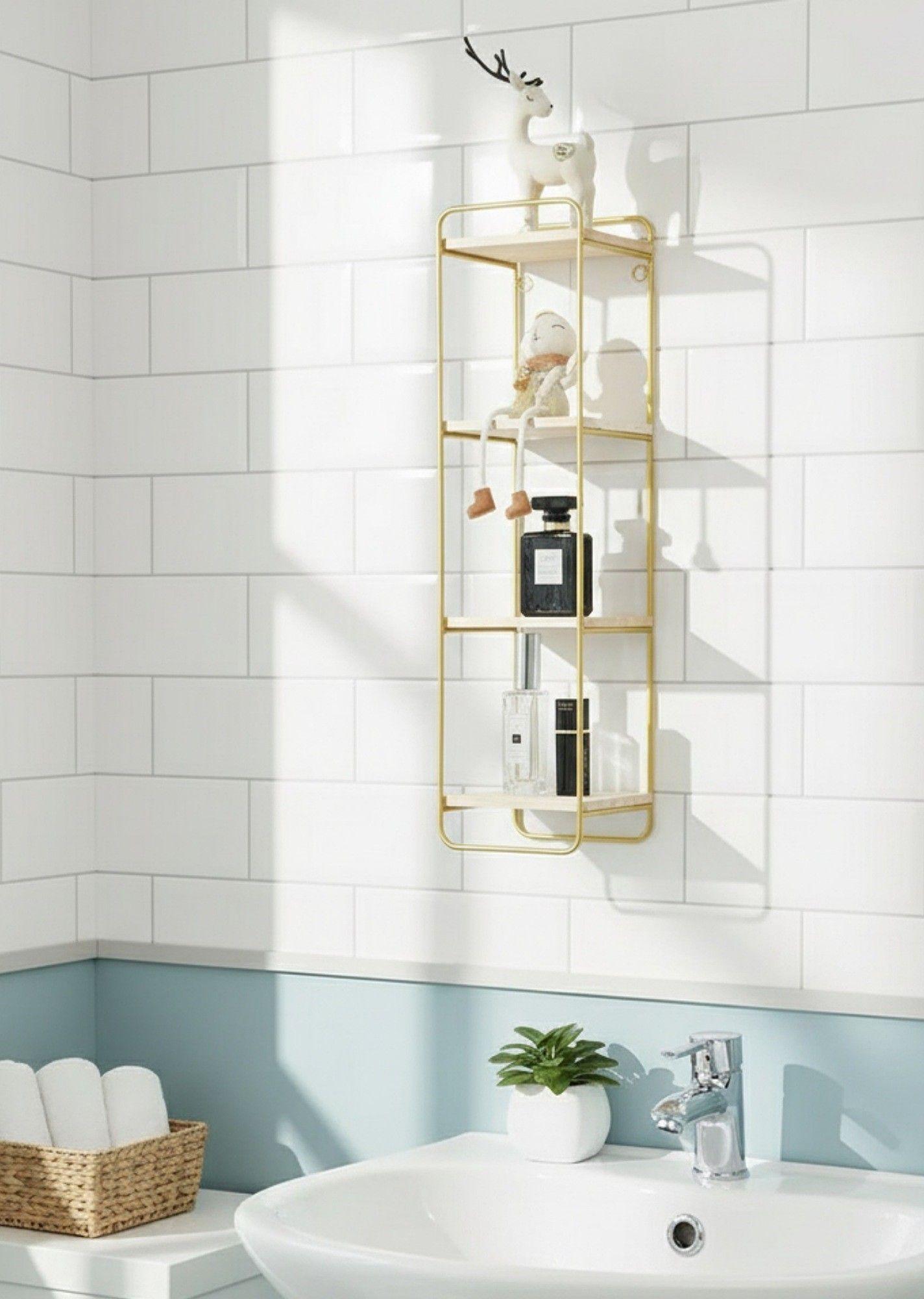 Estantería Pared Rectangular 3 Niveles Vertical Moderno Jhn-5