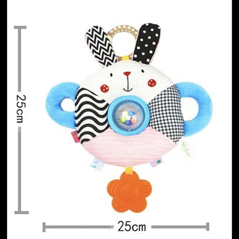 Sonajero Bebé Suave Animal Dentición Bola Rodillo Jer-7