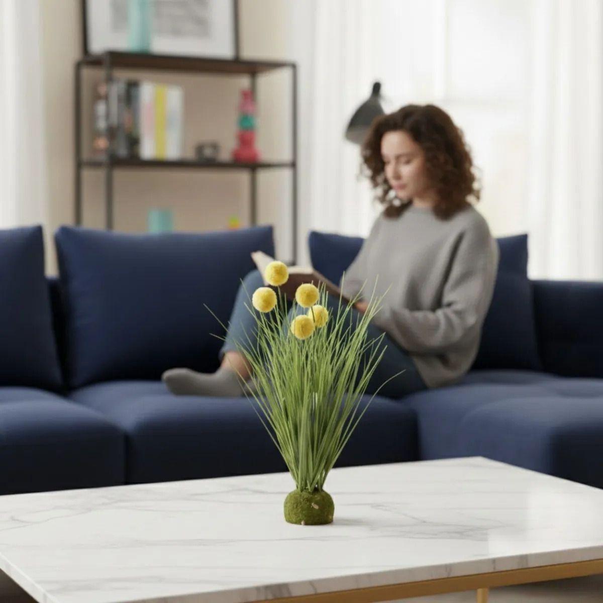 Adorno Floral Artificial Esfera Silvestre Musgo Hogar Jhn-4