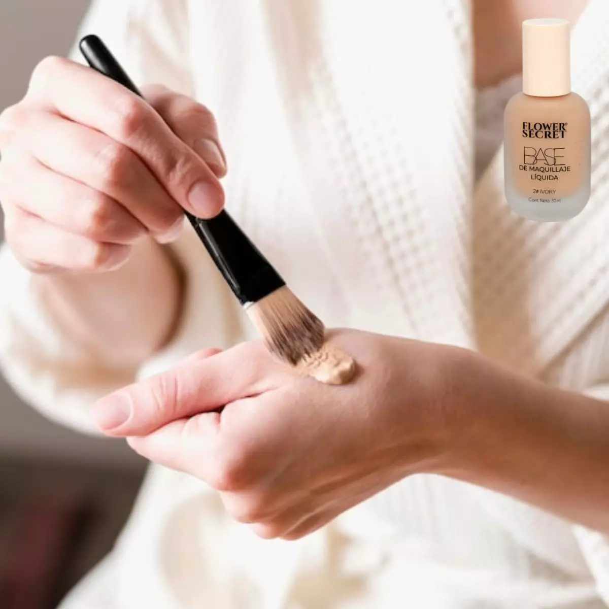 PAQUETE 12 BASES DE MAQUILLAJE LIQUIDA ACABADO NATURAL LAU-3