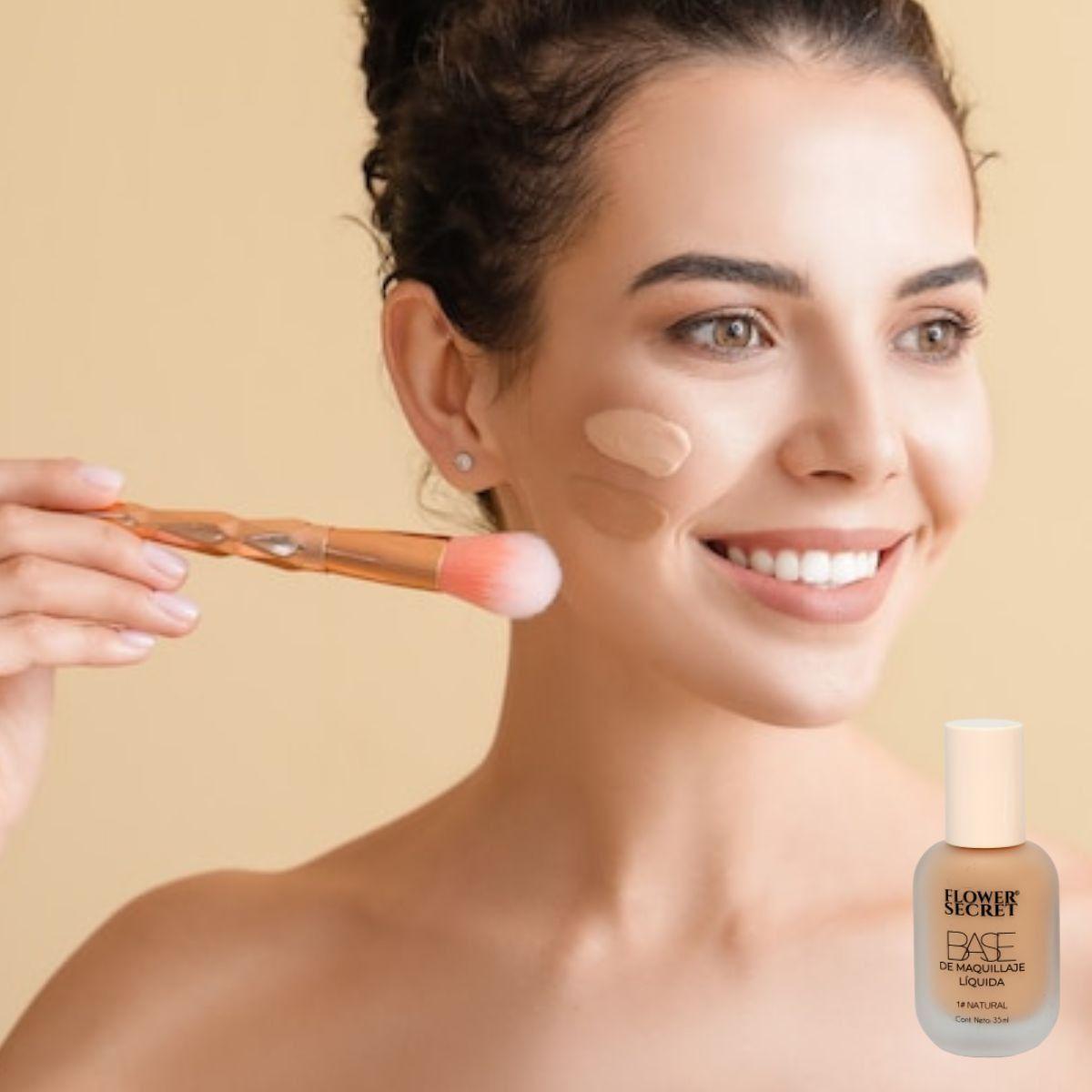 PAQUETE 12 BASES DE MAQUILLAJE LIQUIDA ACABADO NATURAL LAU-5