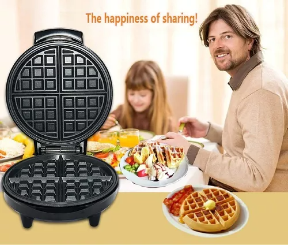 Máquina Waffles Sandwichera Antiadherente 1000W Practica Lau-2