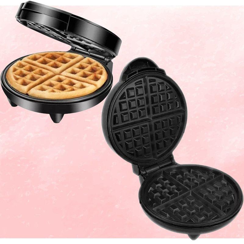 Máquina Waffles Sandwichera Antiadherente 1000W Practica Lau-7