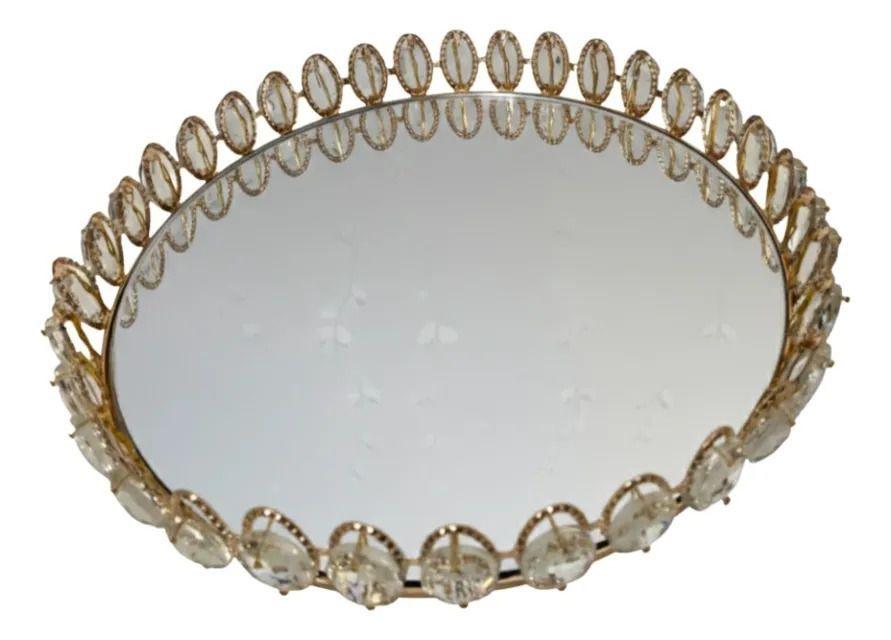 Bandeja Decorativa Gala Reflejante Adorno Elegante Jhn-9