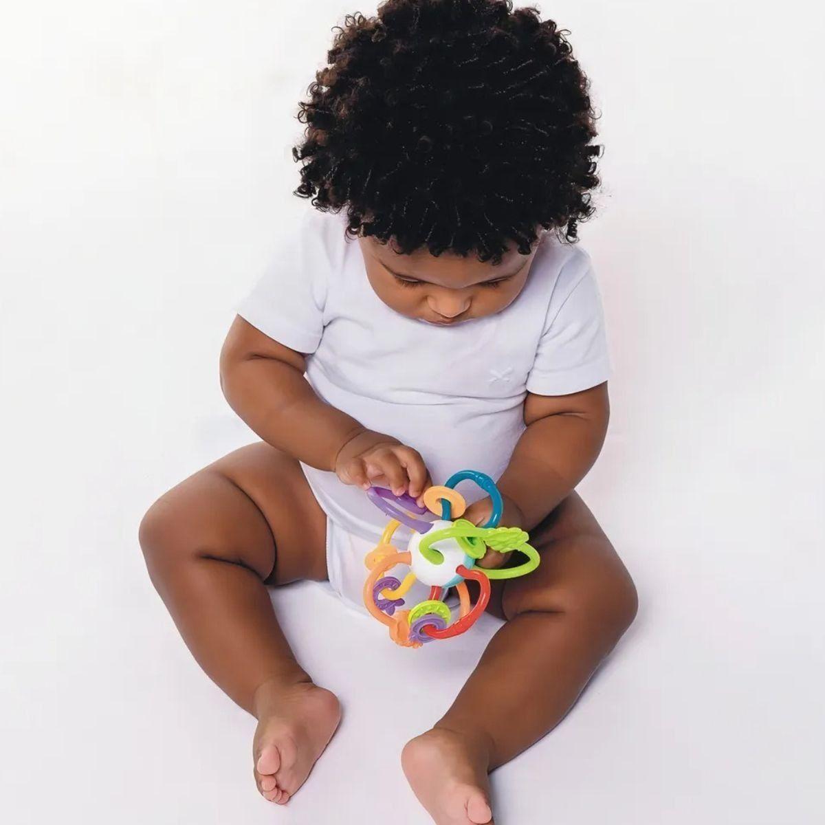 SET 2 SONAJEROS JUGUETE 2EN1 ESTIMULA MORDEDOR BEBE LAU-5