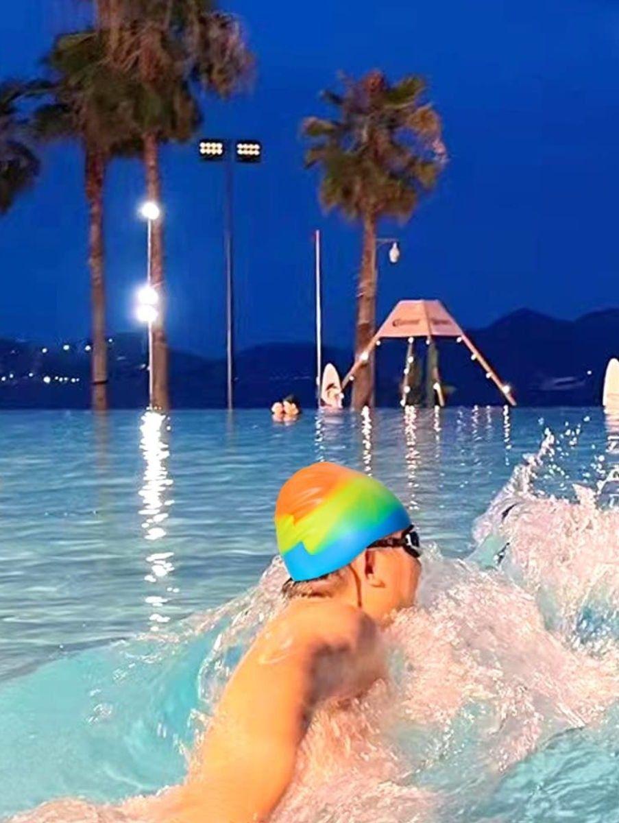 Set 4 Gorro Natación Unisex Impermeable Elástico Jhn-4