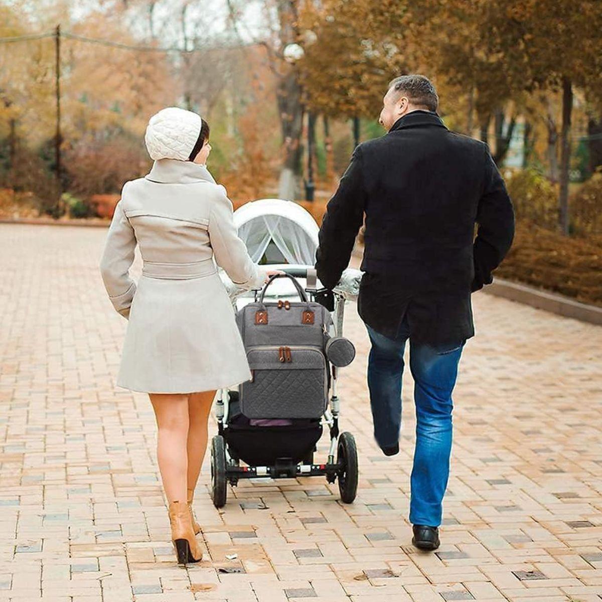 MOCHILA PAÑALERA INFANTIL CON MONEDERO VIAJE BEBE LAU-2