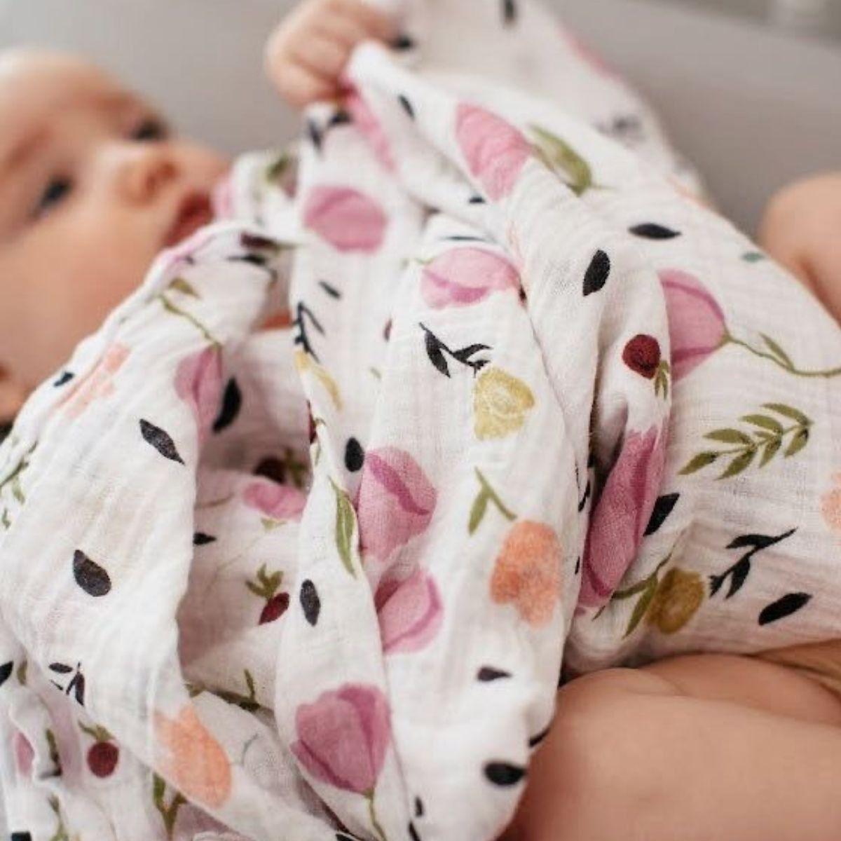 MANTA DE APEGO MUSELINA SUAVE LIGERA PARA BEBE LAU-4