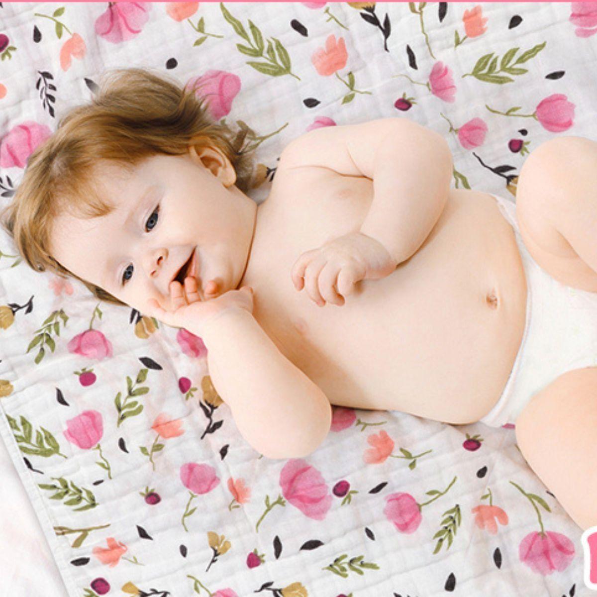 MANTA DE APEGO MUSELINA SUAVE LIGERA PARA BEBE LAU-8