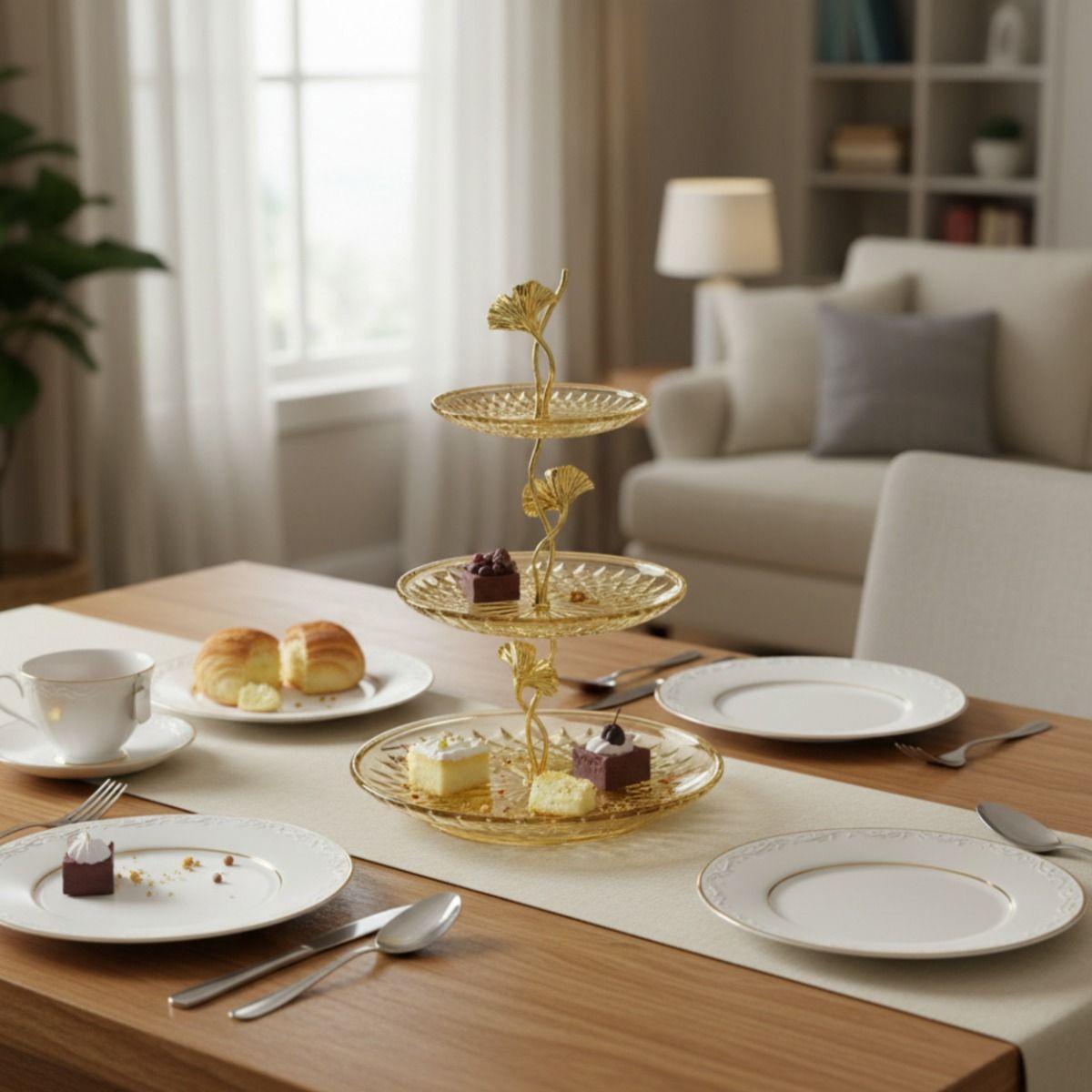 Centro Mesa Decorativo Escultural Funcional 3 Niveles Jhn-9