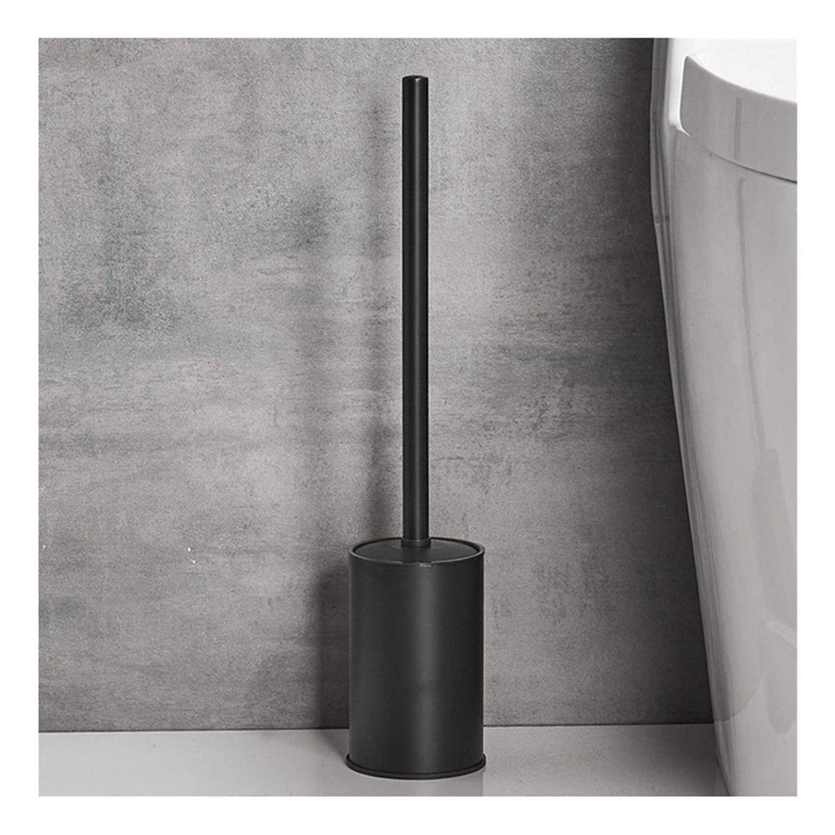 Escobilla Inodoro Soporte Limpieza Baño Base Compacto-6