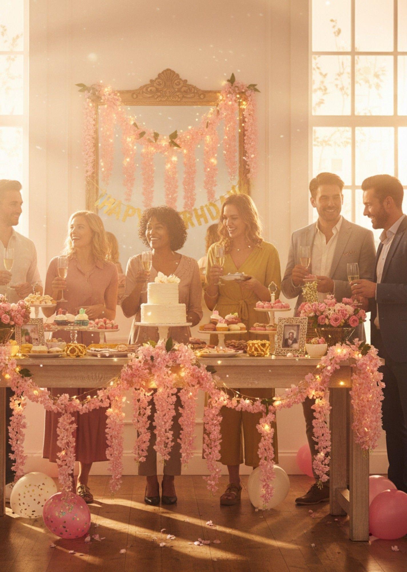 Set 2 Flores Artificiales Enredadera Colgante Pluma Jhn-6