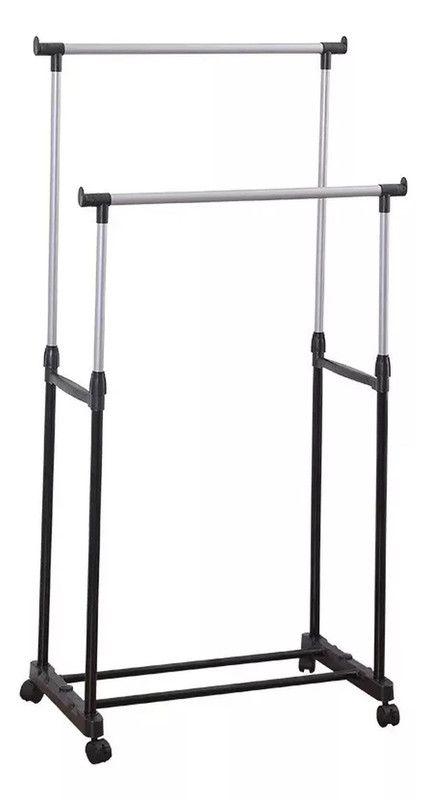 Perchero Ropa Organizador Multifuncional Ruedas Doble Jer-2