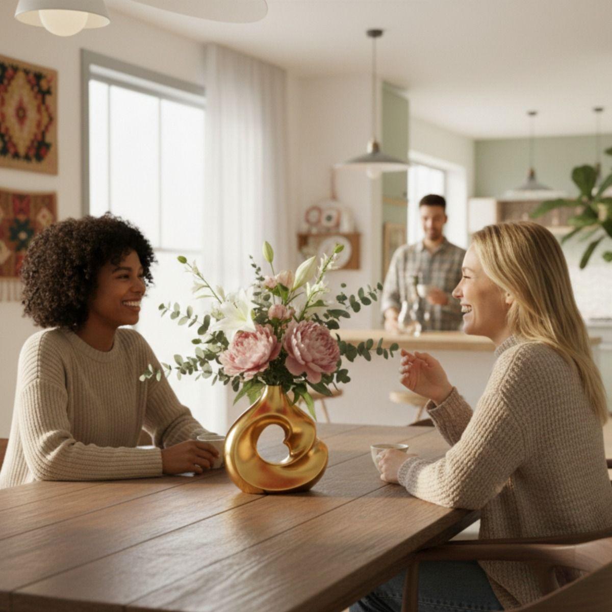 Florero Decorativo Jarrón Diseño Vanguardista Adorno Jhn-2