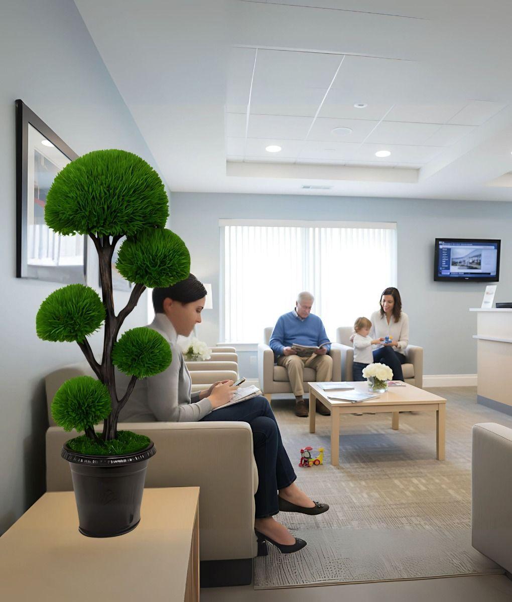 Planta Artificial Decorativa Estilo Bonsái Interior Jhn-4